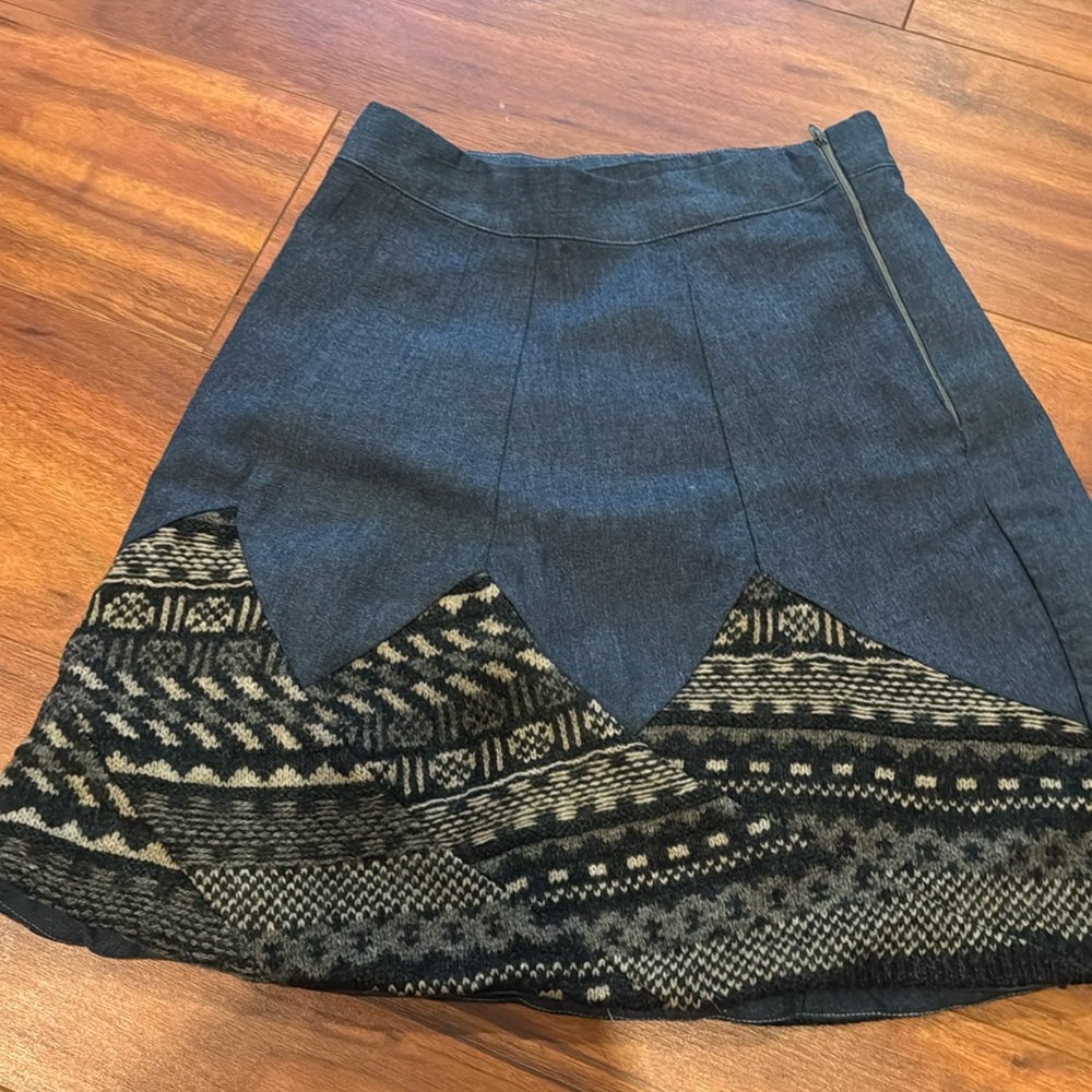 Preloved upcycld skirt - size small (27 )